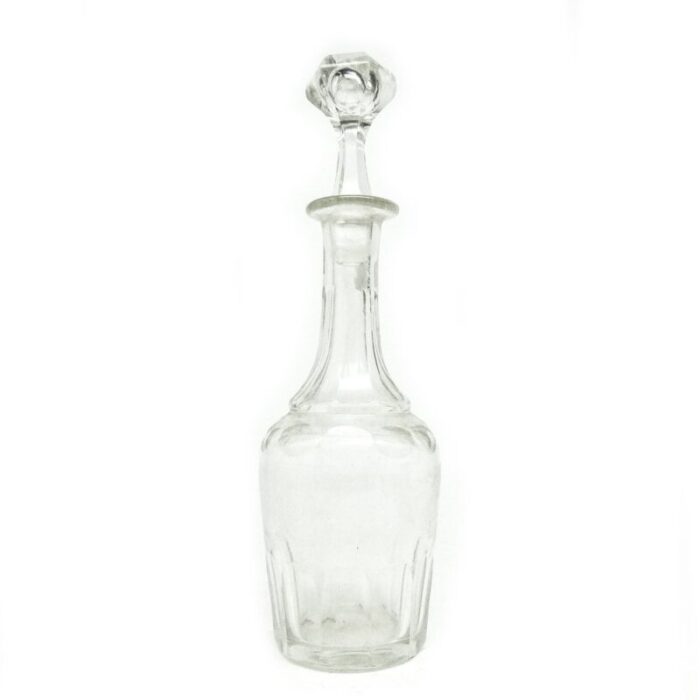 art deco crystal carafe czechoslovakia 1930s 1