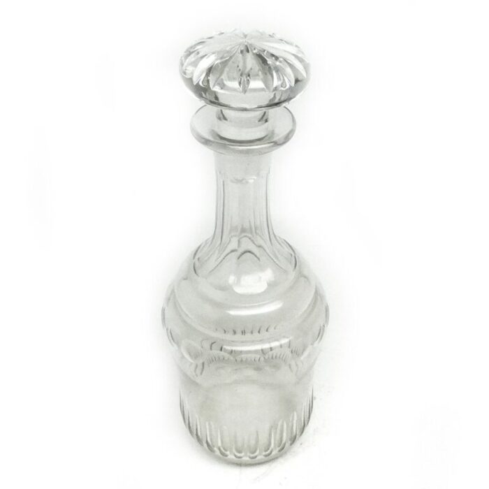 art deco crystal carafe czechoslovakia 1930s 10