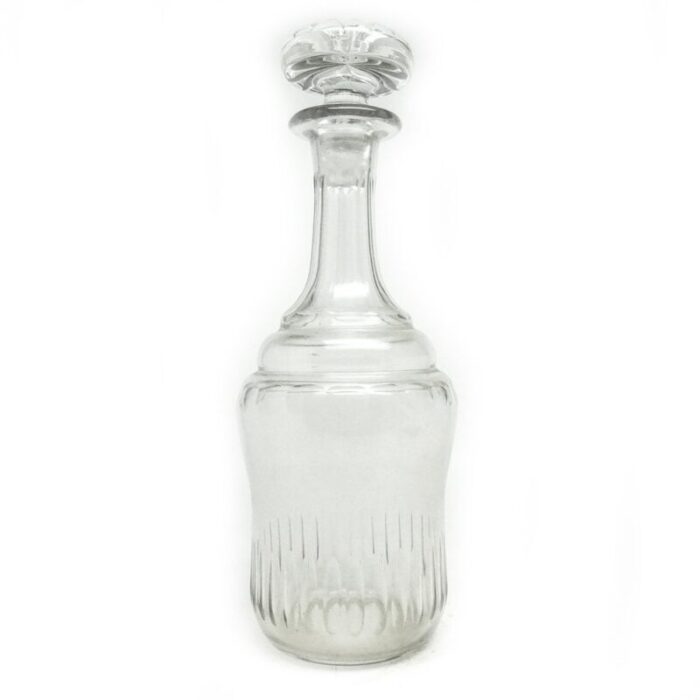 art deco crystal carafe czechoslovakia 1930s 5 1