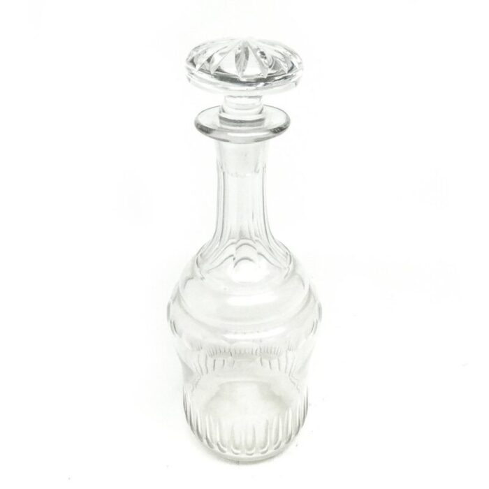 art deco crystal carafe czechoslovakia 1930s 8 1