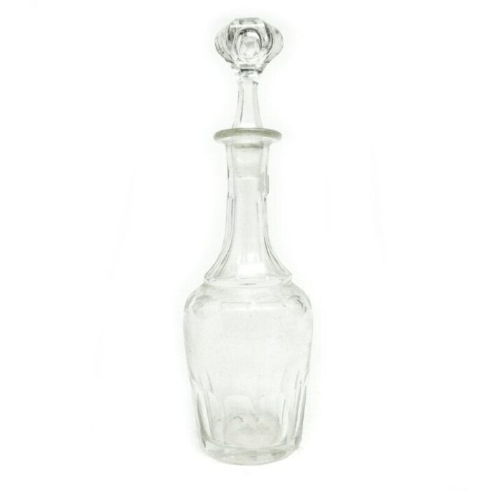 art deco crystal carafe czechoslovakia 1930s 8