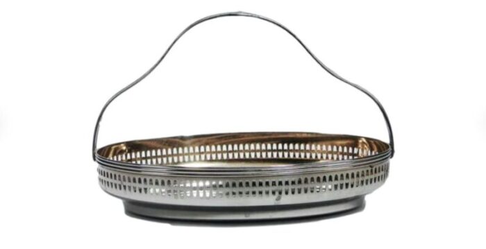 art deco platter in chrome plating from wmf germany 1930s 1