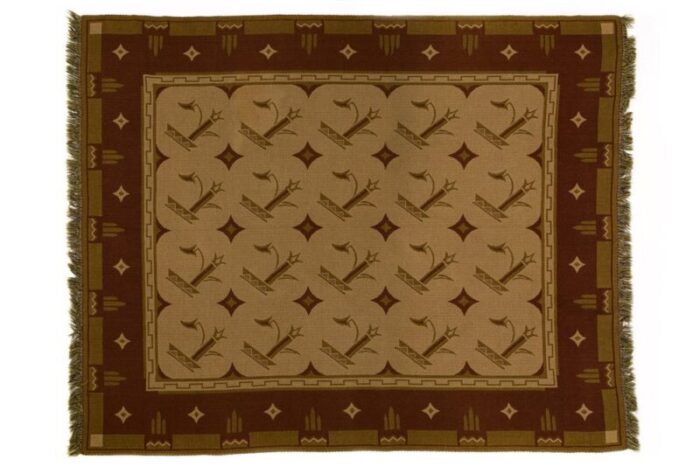 art deco rug scandinavian attributed to greta gahn 1940s 1