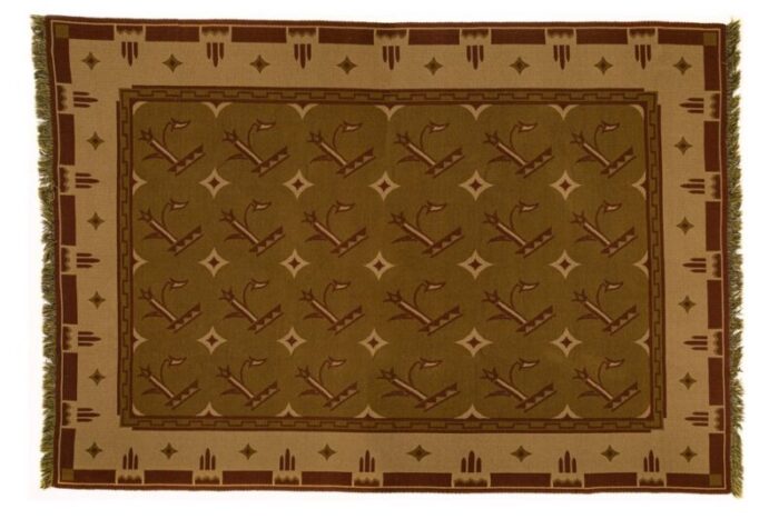 art deco rug scandinavian attributed to greta gahn 1940s 3