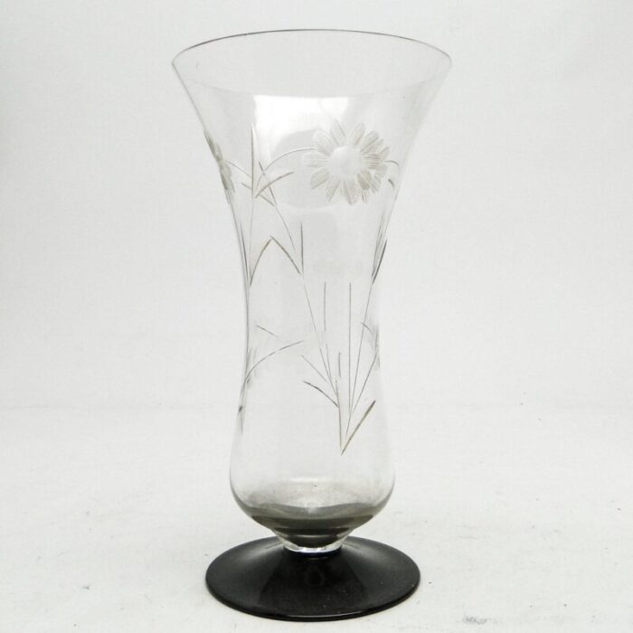 art deco vase from hortensja glassworks poland 1950s 2