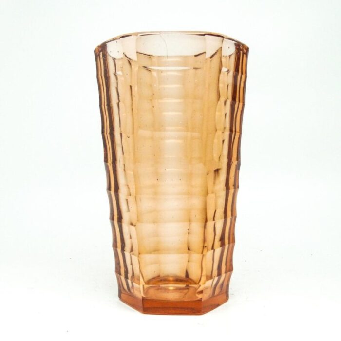 art deco vase from zawiercie glassworks poland 1930s 4