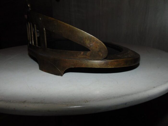 art nouveau brass ash pan or letter base 1890s 6