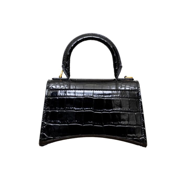 balenciaga balenciaga crocodile embossed hourglass xs bag 4469