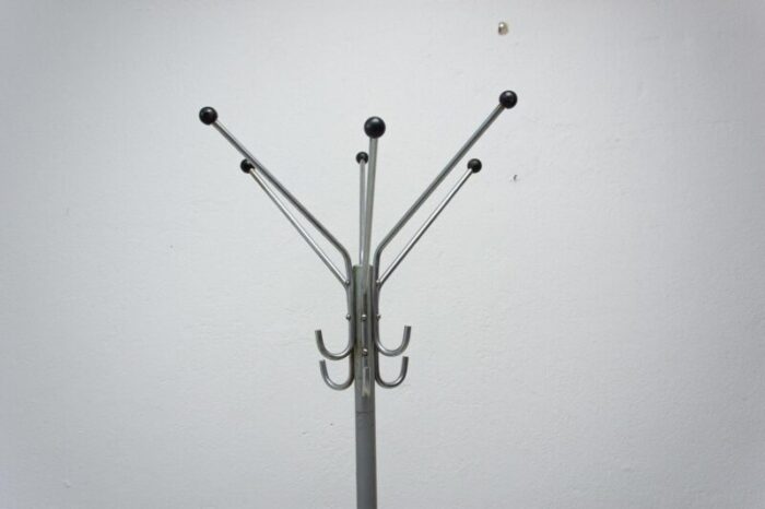 bauhaus czechoslovakian coat rack in chrome plating 1930s 7