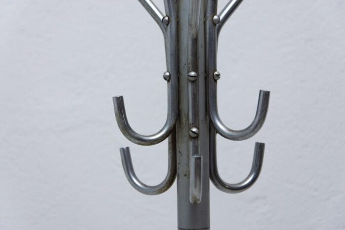 bauhaus czechoslovakian coat rack in chrome plating 1930s 8