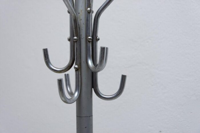 bauhaus czechoslovakian coat rack in chrome plating 1930s 9