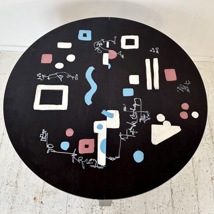 bauhaus round extendable dining table 1920 0831