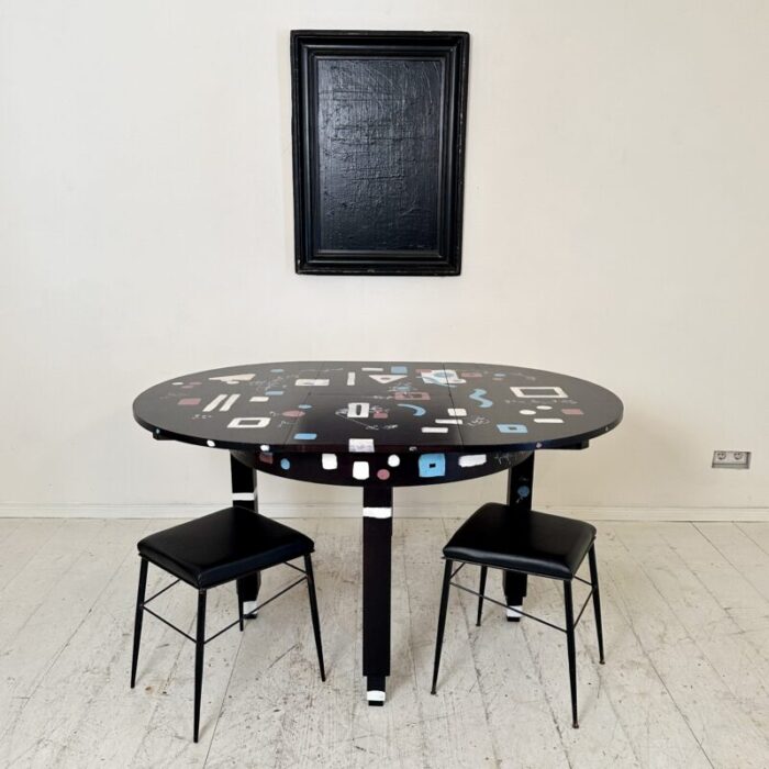 bauhaus round extendable dining table 1920 1761