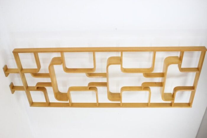 beech room divider attributed to ludvik volak for drevopodnik holesov 1970s 3