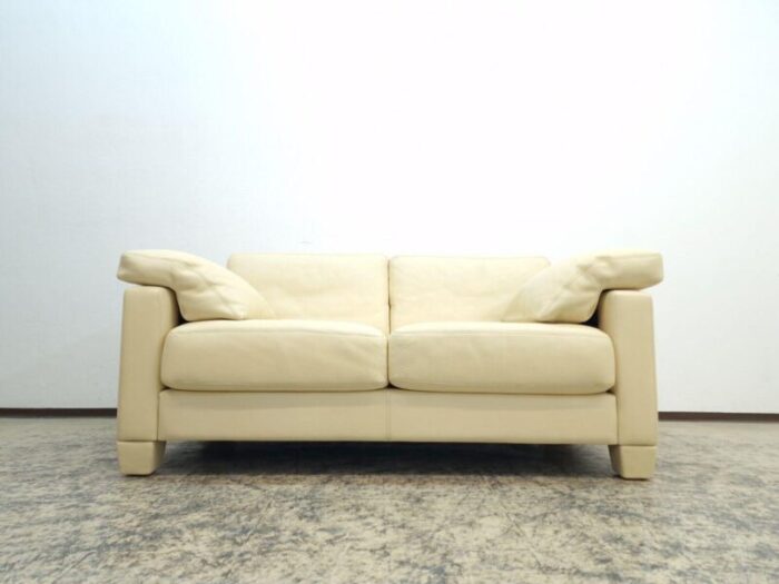 beige leather ds 17 2 seater sofa from de sede 1556