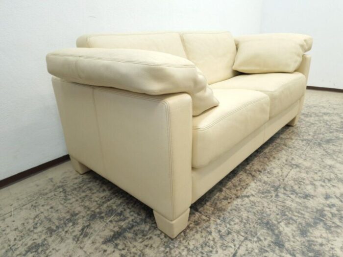 beige leather ds 17 2 seater sofa from de sede 7449