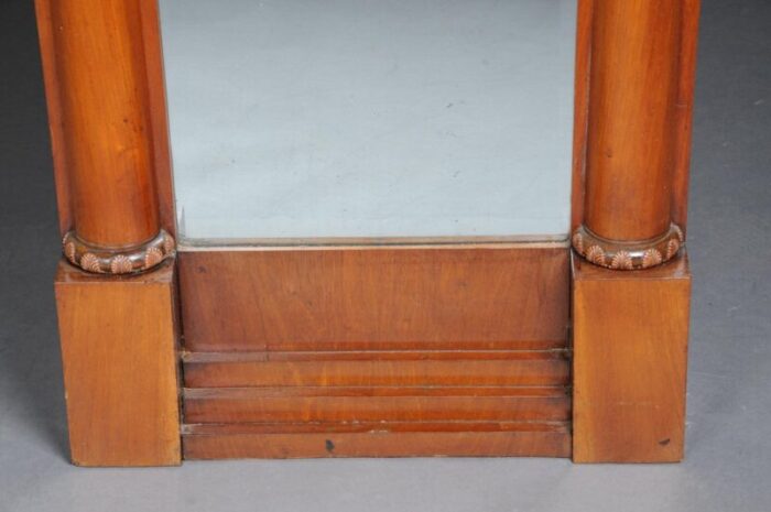 biedermeier wall mirror in oak mahogany 1840s 11