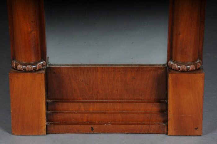 biedermeier wall mirror in oak mahogany 1840s 13