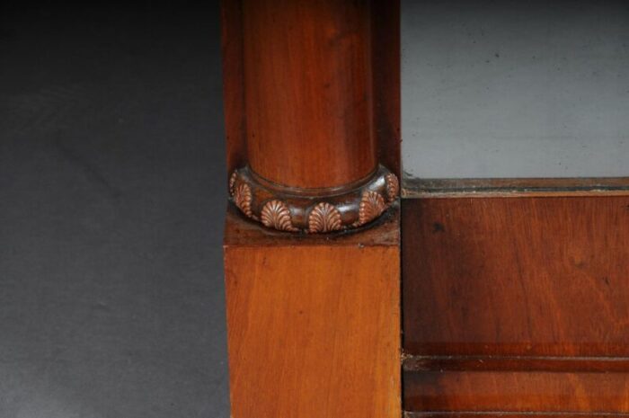 biedermeier wall mirror in oak mahogany 1840s 9