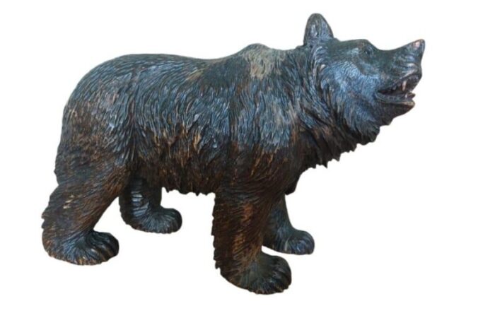 black forest bear 1920 wood 4586