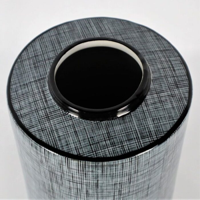 black gray black porcelain tube from francois bernard 1990s 9