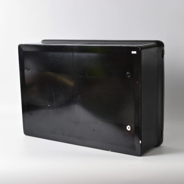 black plastic wall cabinet from cm torino 1960s 8681