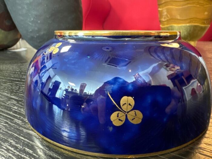 blue and gold porcelain bowl from sevres 1921 1120