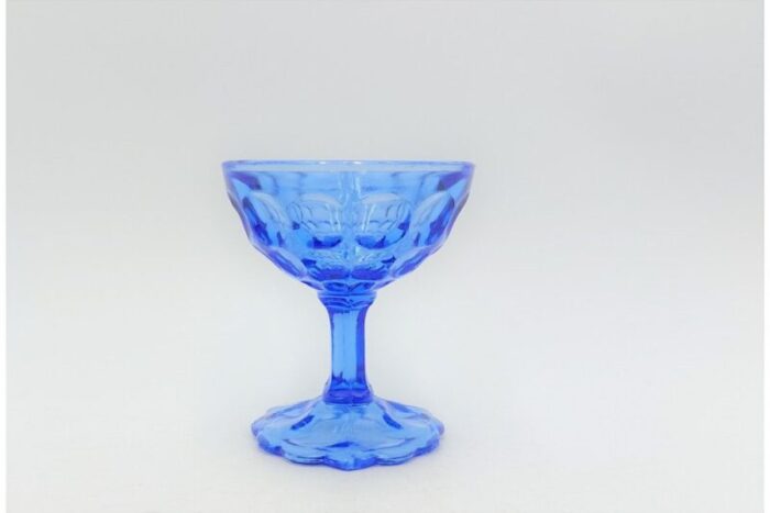 blue cups from zabkowice poland 1970s set of 5 4