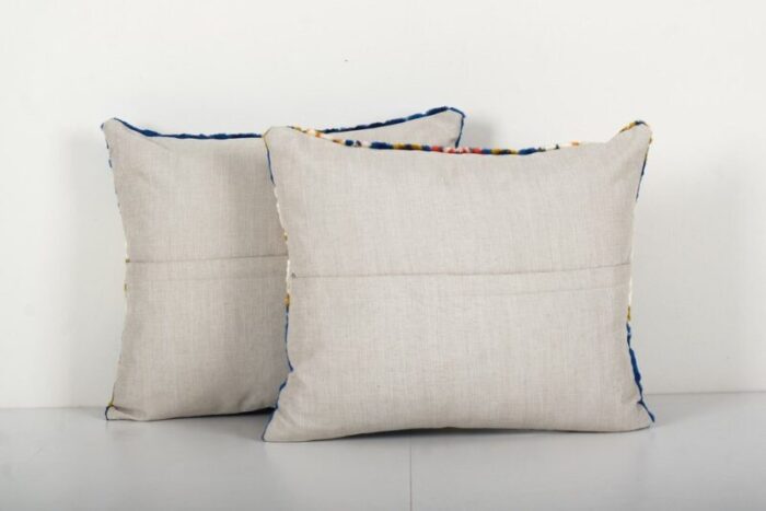 blue velvet cushion covers set of 2 5