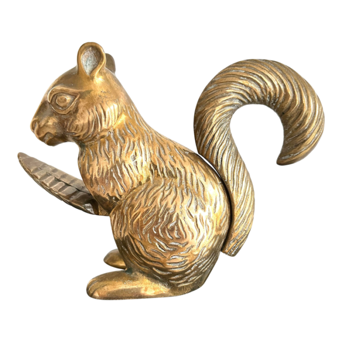 brass squirrel nutcracker 1960s 6077