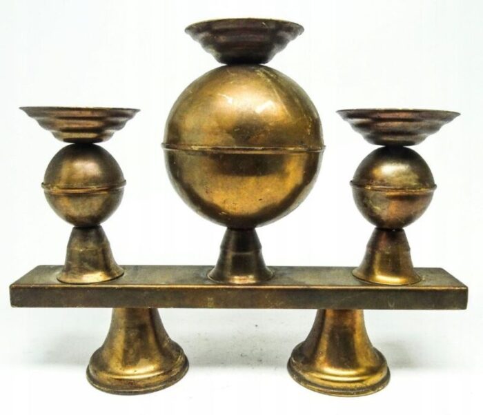 brutalist candleholder poland 1970s 1