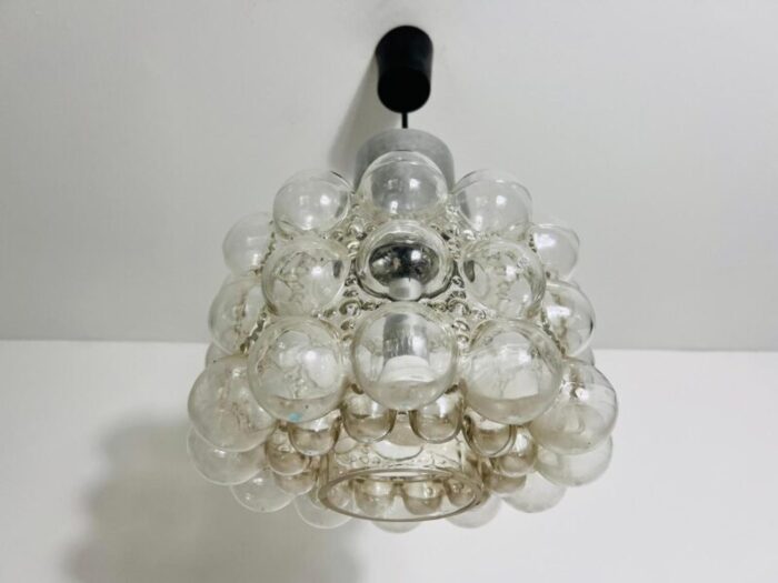 bubble glass pendant lamp by helena tynell for glashutte limburg 1960s 0474