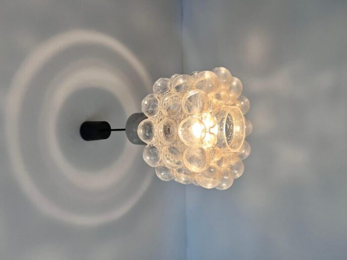 bubble glass pendant lamp by helena tynell for glashutte limburg 1960s 0865