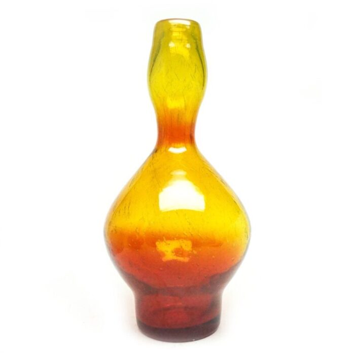 bumblebee vase by zbigniew horbowy for sudety glassworks 1970s 5