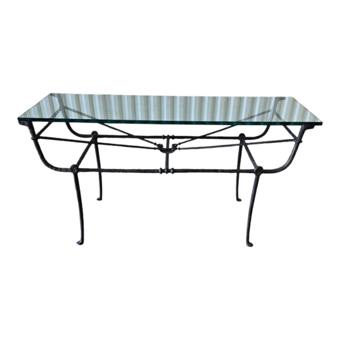 carole gratale iron console manner of giacometti 3524