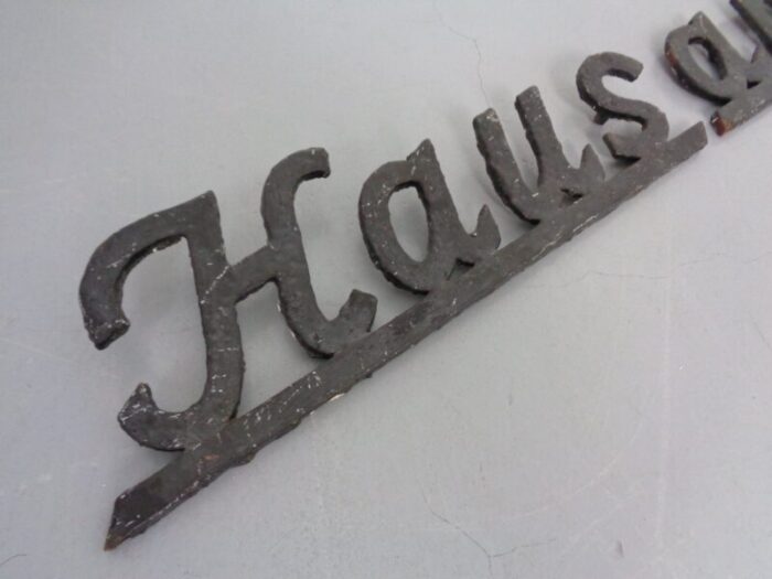 cast iron house am beach lettering germany 1960s set of 3 5