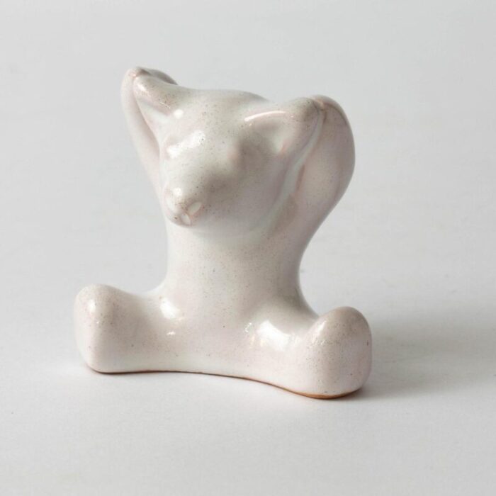 ceramic bear figurine by gertrud kudielka for lauritz hjorth 1960s 1