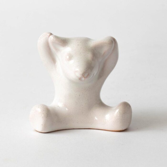 ceramic bear figurine by gertrud kudielka for lauritz hjorth 1960s 2