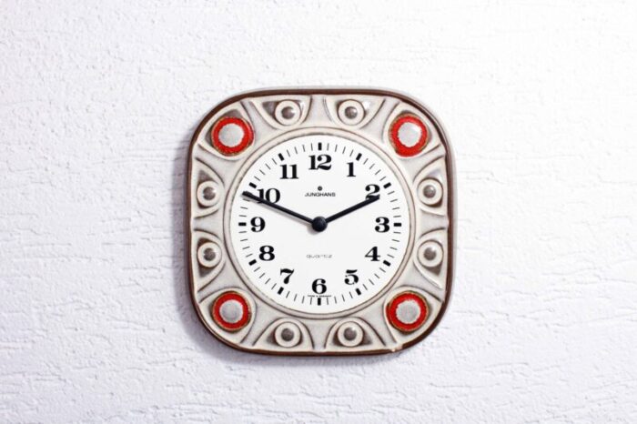 ceramic clock from junghans 1960s 3