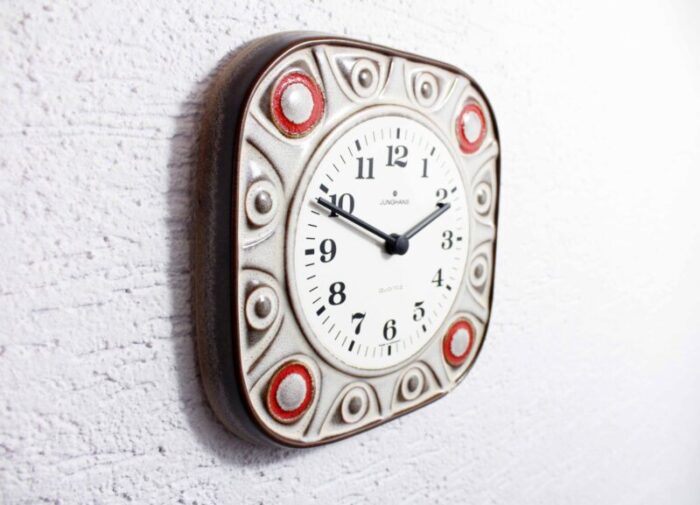 ceramic clock from junghans 1960s 4