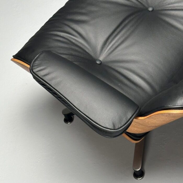 charles and ray eames mid century modern eames lounge chair black leather wood 5058