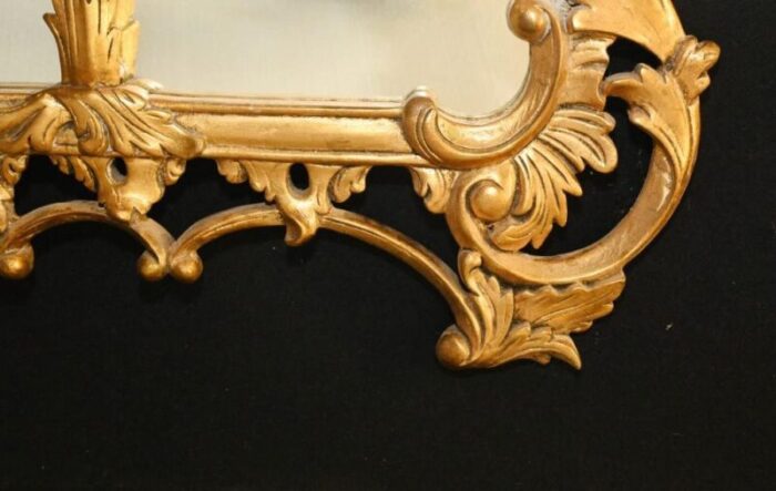 chippendale rococo giltwood mantle mirror 5