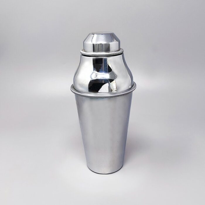 cocktail shaker in stainless steel from mepra italy 1950s 1