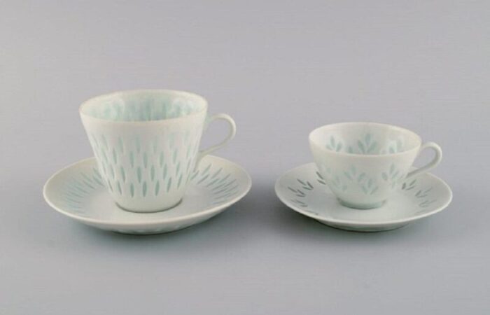 coffee cups with saucers by friedl holzer kjellberg for arabia set of 10 2