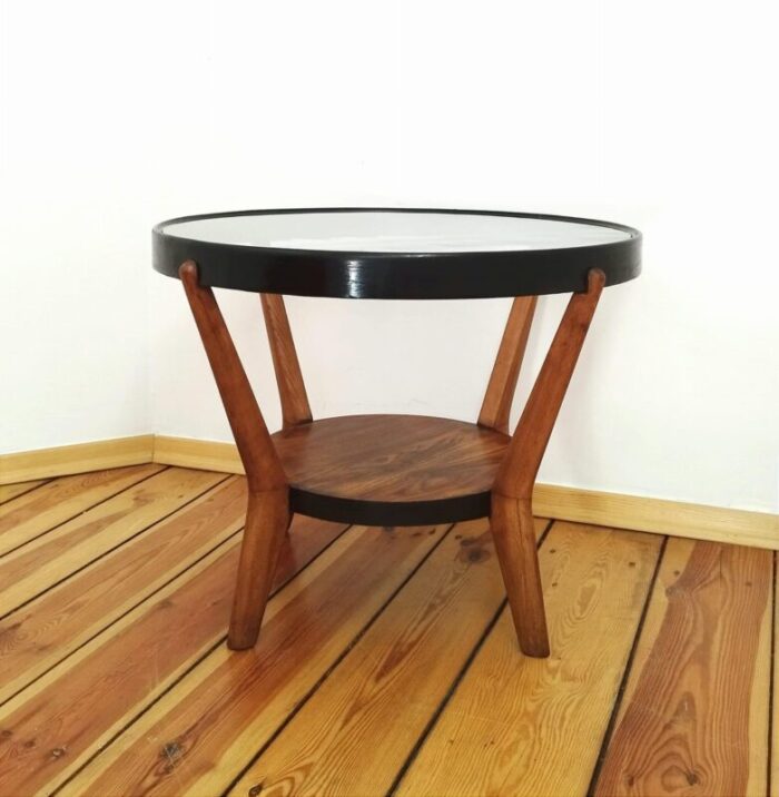 coffee table attributed to k kozelka for interier praha former czechoslovakia 3557