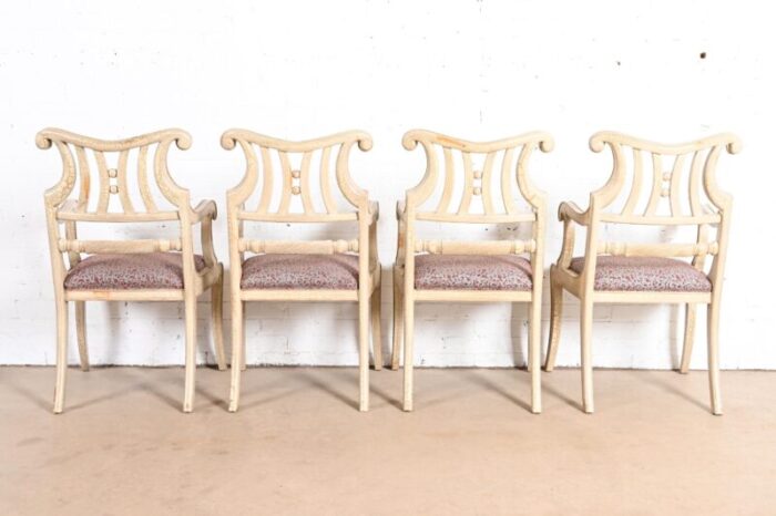 councill furniture french regency dining armchairs set of four 2251