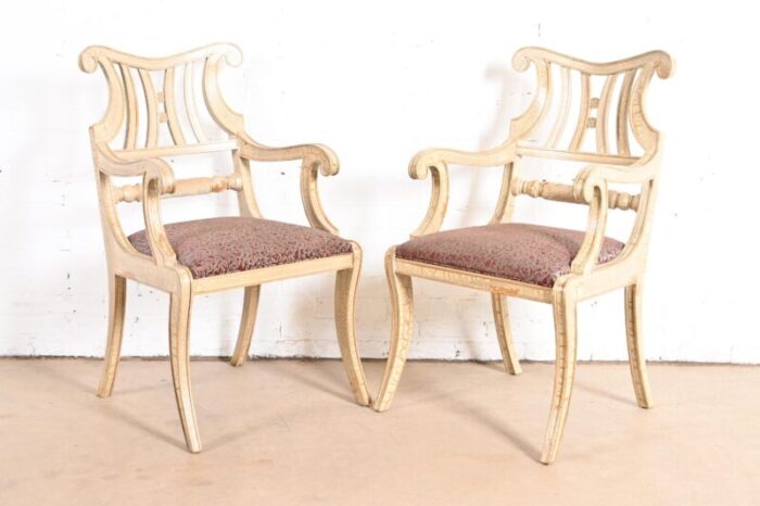 councill furniture french regency dining armchairs set of four 3923