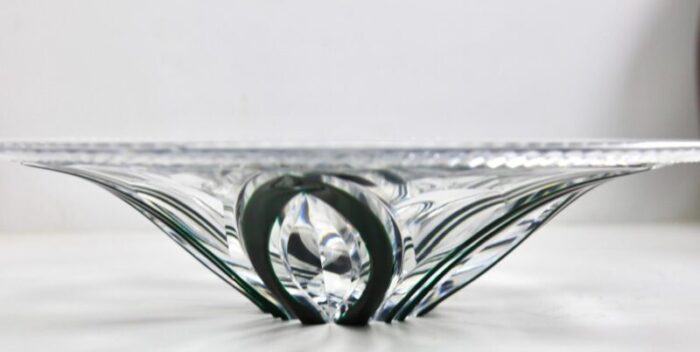 crystal centerpiece fruits bowl cut to clear from val saint lambert 1950 5