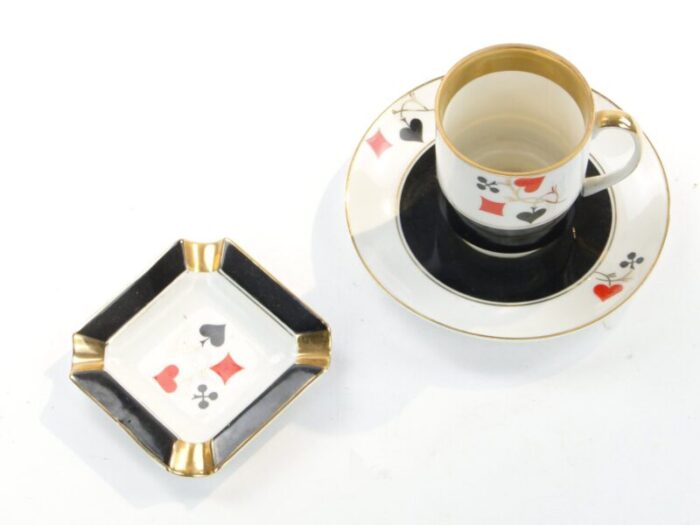 cup and ashtray from cmielow poland 1970s set of 3 2