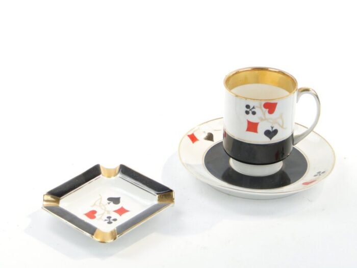 cup and ashtray from cmielow poland 1970s set of 3 4